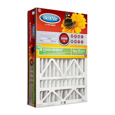 Bestair 16x25x5 Pleated Air Filter AB1625-11R